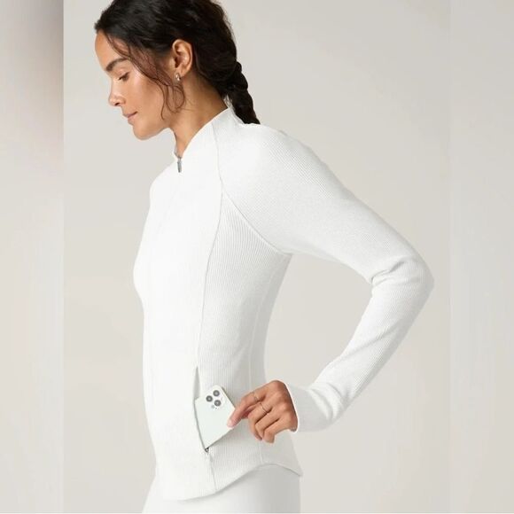 NWOT Athleta Salutation Ribbed Jacket - Picture 2 of 9